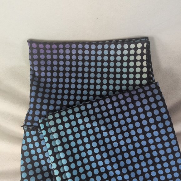 Lululemon 6 Blue Cosmic Dot Leggings Wunder Under Pant III 25" 7/8 Full on Luon - Picture 2 of 12